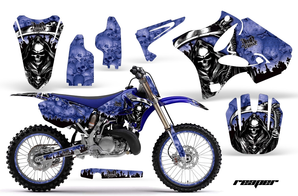 Yamaha YZ125 YZ250 96-11 Graphics Kit Reap BL NPs